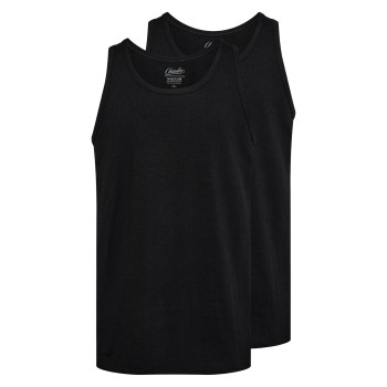 Claudio 2P Cotton Tanktop Sort bomuld Large Herre
