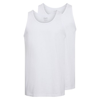 Claudio 2P Cotton Tanktop Hvid bomuld X-Large Herre