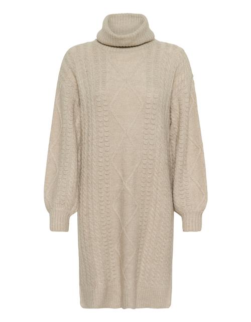 Cream Strikkjole 'Pumpkin'  beige