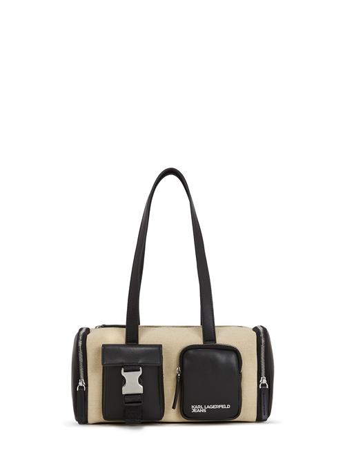 KARL LAGERFELD JEANS Skuldertaske  beige / sort