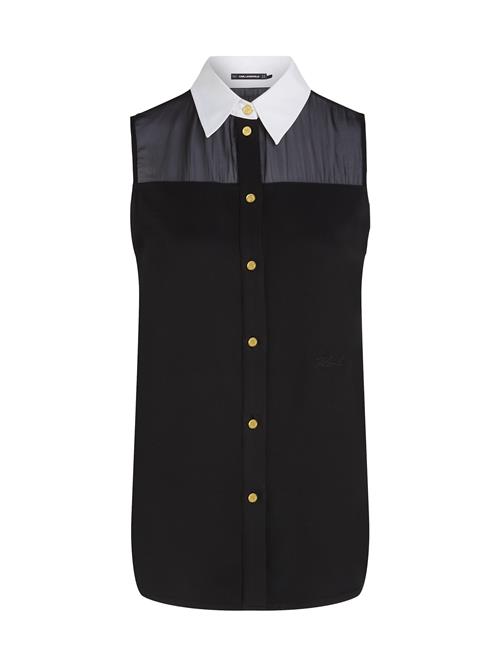 Karl Lagerfeld Bluse  sort