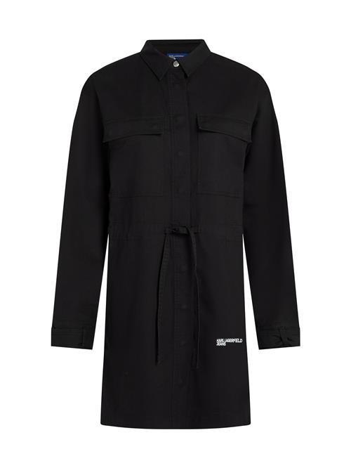 KARL LAGERFELD JEANS Blusekjole  sort / hvid