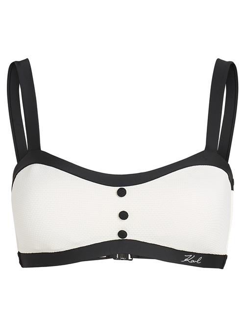 Karl Lagerfeld Bikinioverdel  sort / hvid
