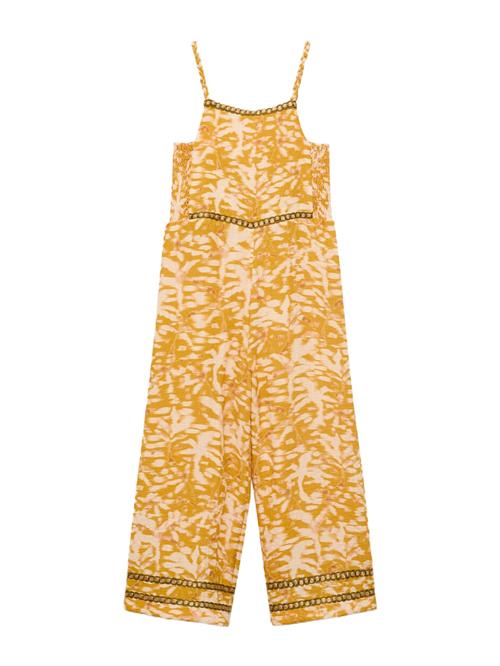 Se MANGO KIDS Overall 'PONTAO'  beige / sennep / grøn ved About You