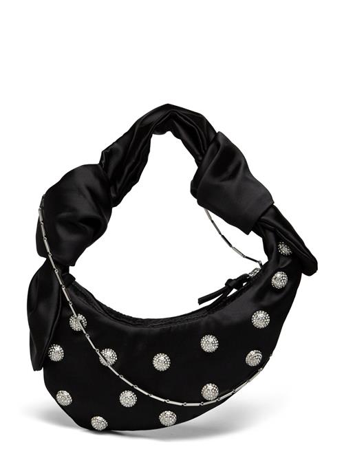 Crystal Studs Knotted Satchel Micro STINE GOYA Black