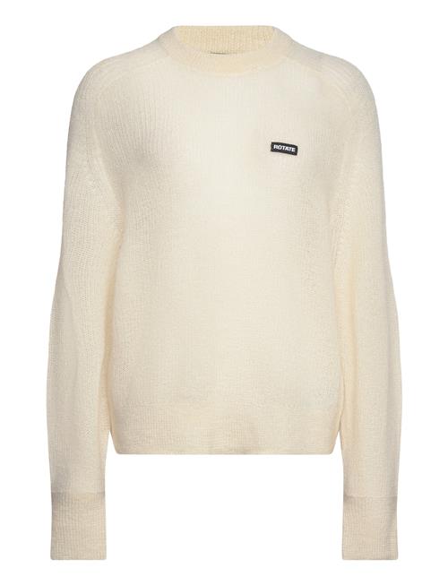 Light Knit Logo Sweater ROTATE Birger Christensen Cream