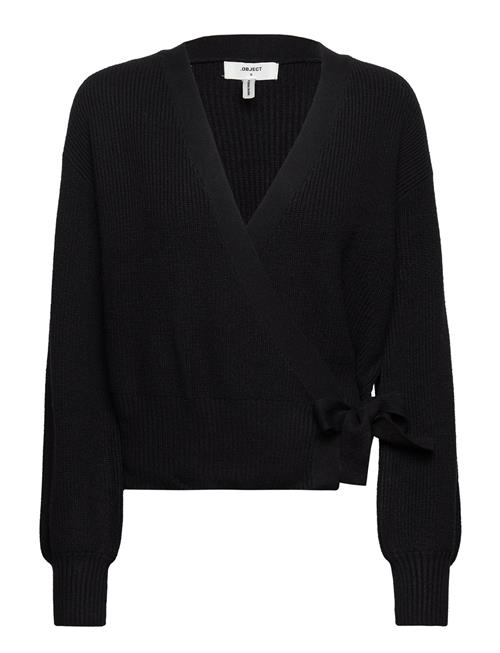 Objmalena L/S Wrap Cardigan Object Black
