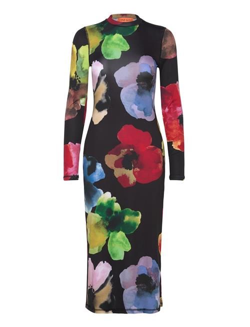 Pullover Long Sleeve Midi Dress, 22 STINE GOYA Patterned