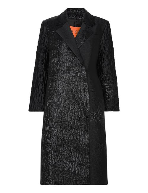 Long Sleeve Straight Coat, 2269 Wov STINE GOYA Black