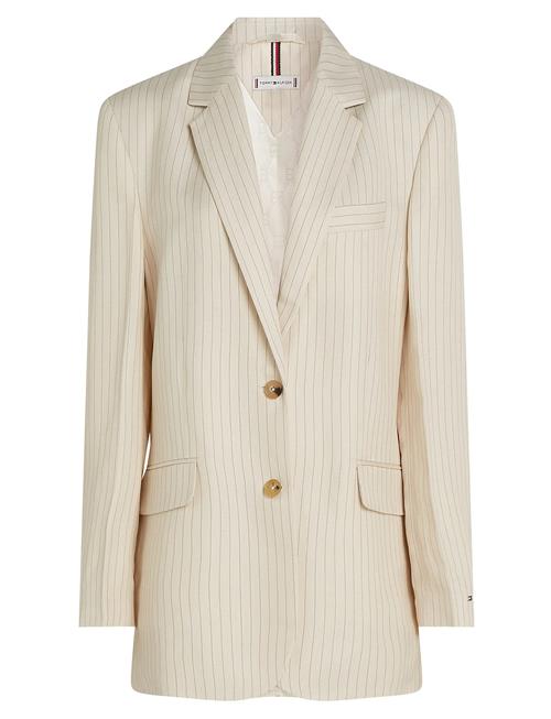 Viscose Linen Relaxed Sb Blazer Tommy Hilfiger Cream