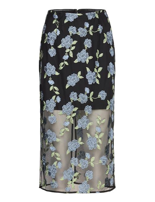 Mesh Pencil Skirt ROTATE Birger Christensen Black