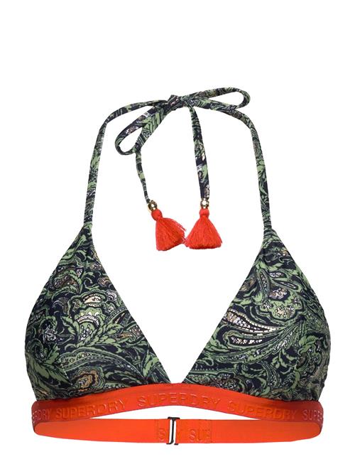 Print Triangle Bikini Top Superdry Sport Khaki