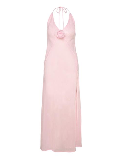 Aradia Sequin Halter Dress Bardot Pink