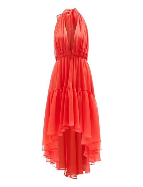 Leona High Low Ruffle Dress Bardot Red