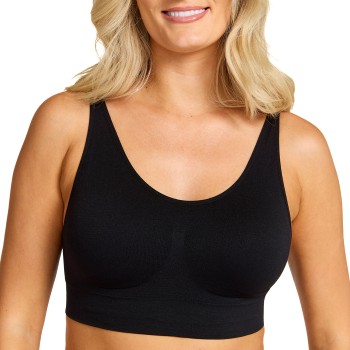 Damella BH Zoe Soft Bra Sort polyamid XL/XXL Dame