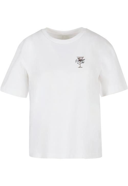Miss Tee Shirts 'Espresso Chic'  taupe / sort / hvid