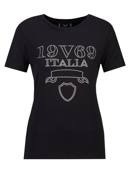 19V69 ITALIA Shirts 'Bella Stones'  sølvgrå / sort