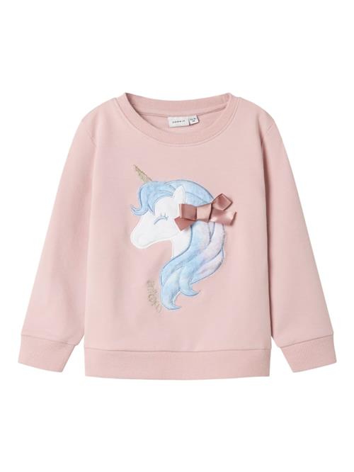 NAME IT Sweatshirt 'NMFKISA'  lyseblå / guld / lilla / hvid