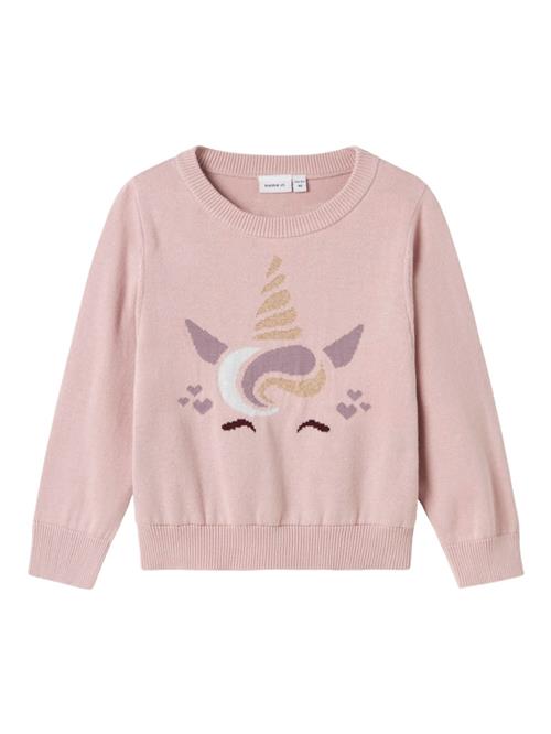 NAME IT Pullover  guld / aubergine / lysviolet / hvid