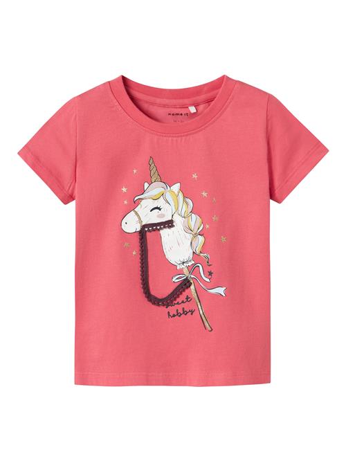 NAME IT Bluser & t-shirts 'NMFKITTY'  lyseblå / guld / pink