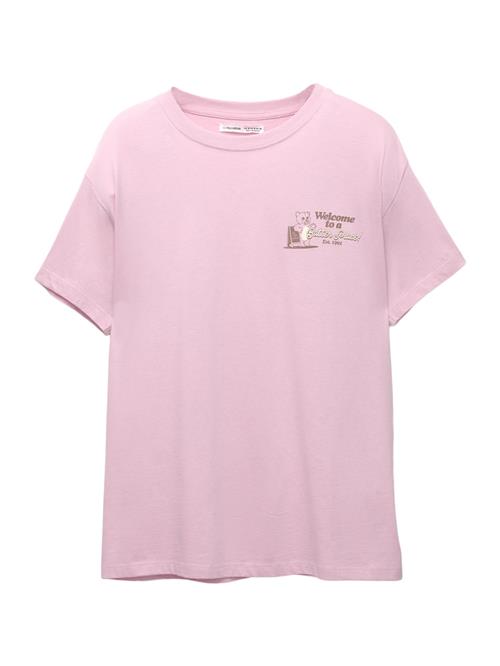 Pull&Bear Shirts  mørkebrun / rosé / hvid