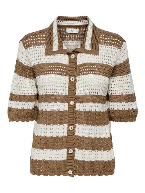 JDY Cardigan 'JDYRobin'  choko / hvid