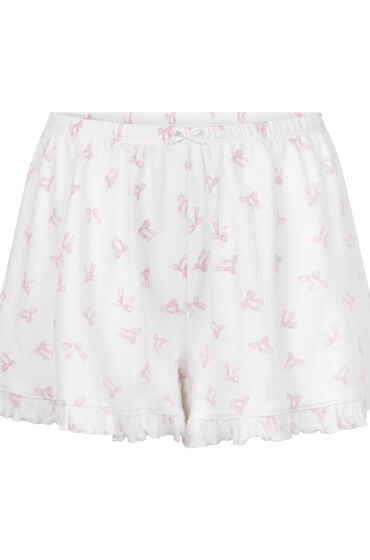 Hunkemöller Shorts Pointelle hvid