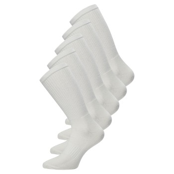Claudio Strømper 5P Tennis Socks ½ terry Hvid Str 40/47 Herre