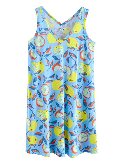 Next Sommerkjole  navy / himmelblå / gul / orangerød