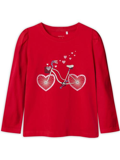 NAME IT Bluser & t-shirts 'NMFKALESJA'  beige / røgblå / lyserød / rød