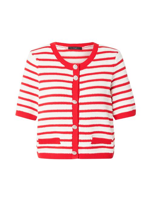 OUI Cardigan  rød / hvid