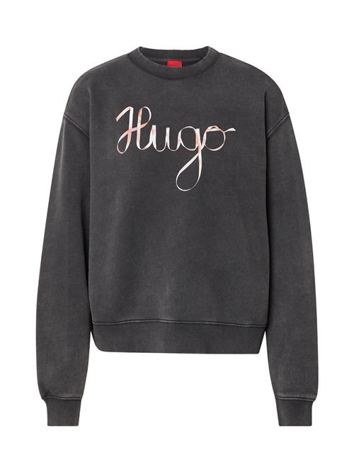 HUGO Sweatshirt 'Deroxina_4'  lyserød / sort