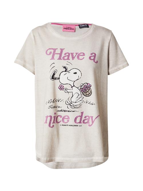 Frogbox Shirts 'Snoopy Nice Day'  beige / mørkebeige / lyselilla / sort