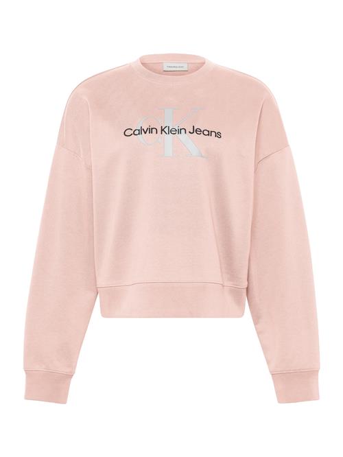 Calvin Klein Jeans Sweatshirt  lyserød / sort / sølv