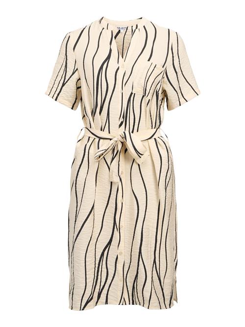 OBJECT Blusekjole 'OBJJacira'  beige / sort