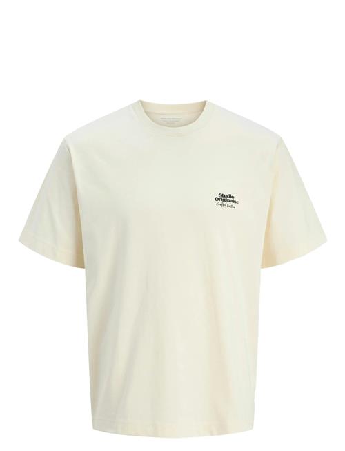 Jack & Jones Jorparos Abstract Tee Ss Crew Neck Jack & J S Cream