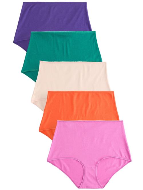 Next Slip  creme / smaragd / lilla / orkidee / mørkeorange