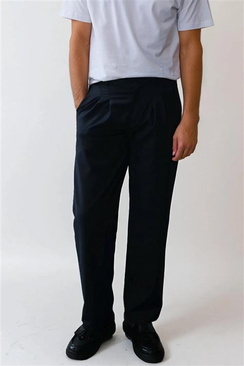 Performance Pants Wide Fit - Navy - M/32 - Bukser med stretch - TeeShoppen
