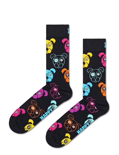 Se Dog Sock Happy Socks Black ved Booztlet