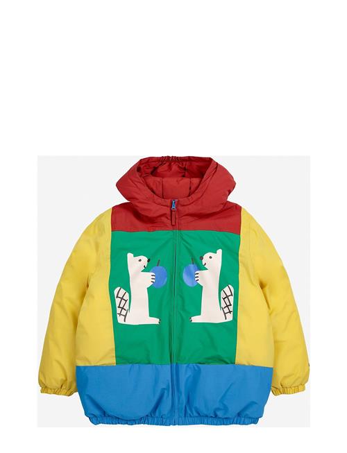 Se Hungry Squirrel Color Block Anorak Bobo Choses Green ved Booztlet