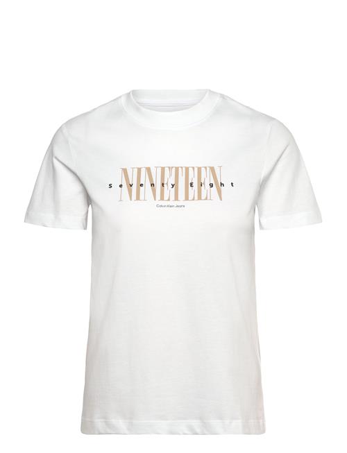 19 Graphic Reg Tee Calvin Klein Jeans White