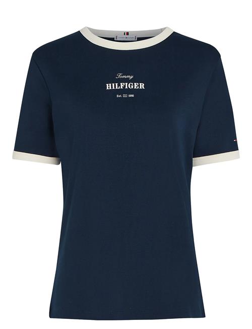 Reg Monotype Stripe C-Nk Ss Tommy Hilfiger Navy