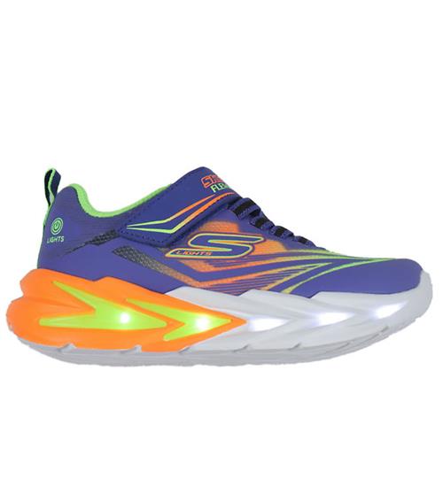 Skechers Sko m. Lys - Flex Glow Ultra - BlÃ¥/Multi