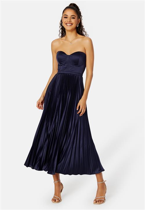 Elle Zeitoune Milan Bustier Pleated Dress