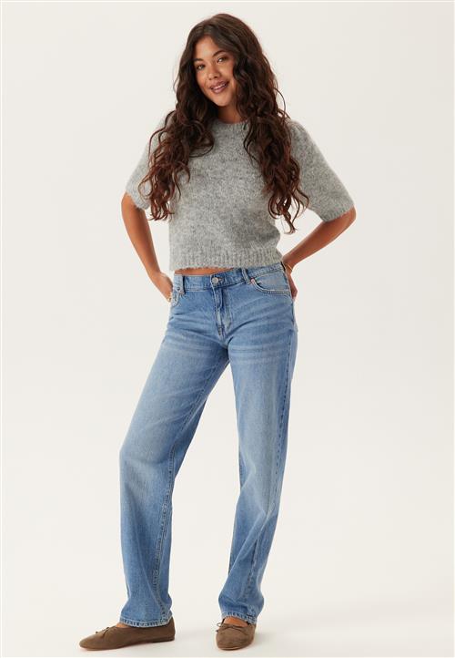 BUBBLEROOM Low Waist Straight Jeans