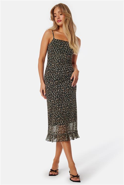 BUBBLEROOM Strap Mesh Frill Dress