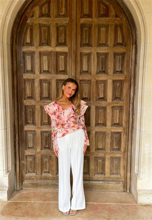 Happy Holly High Waist Wide Suit Pants