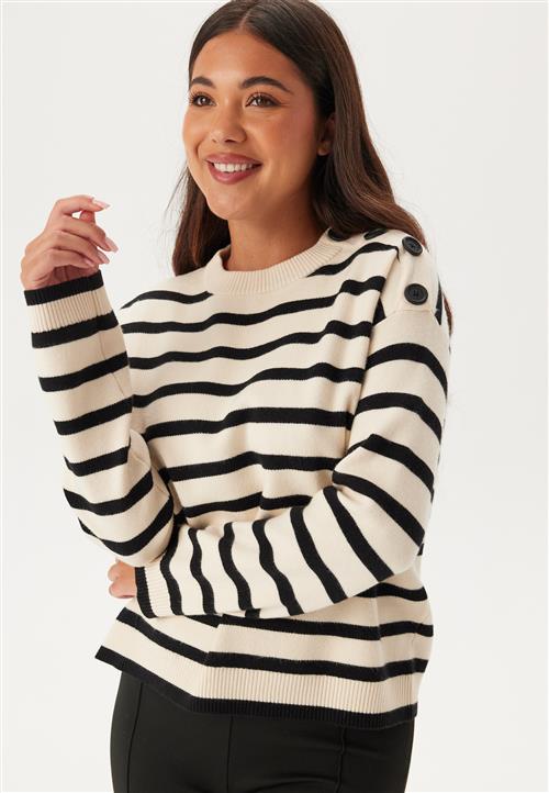 VERO MODA Vmsaba Ls O-neck Button Pullov