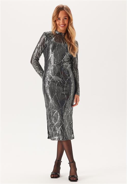 VILA Vigigi Highneck Sequin L/S MID