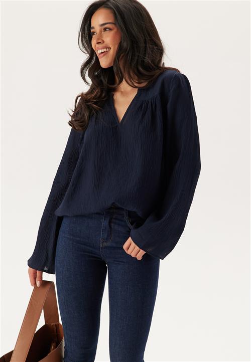 Happy Holly Crinkle Blouse